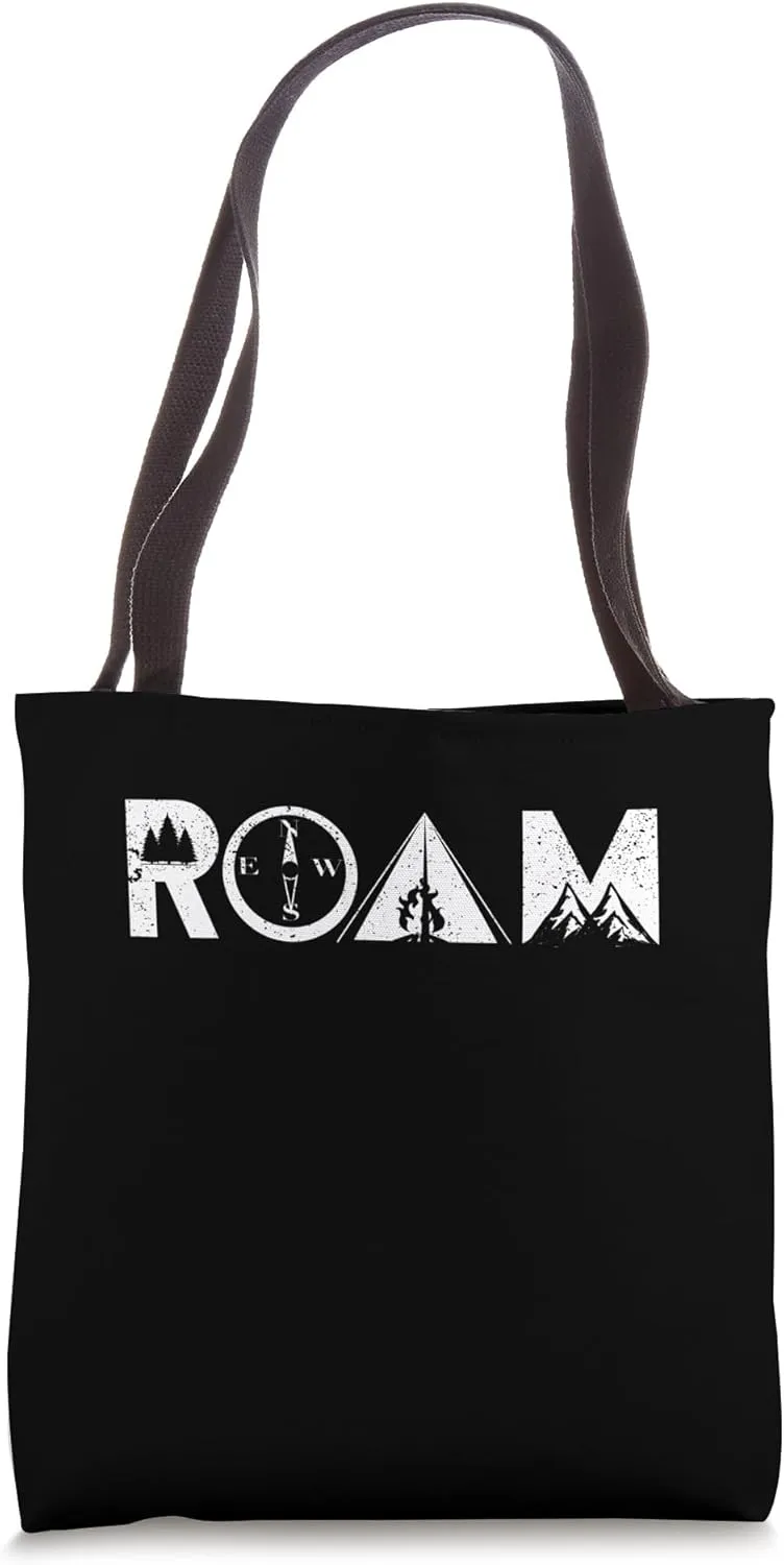 Roam Geocaching Explore Nature Camping Vintage Outdoors Tote Bag