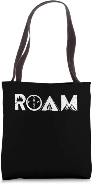 Roam Geocaching Explore Nature Camping Vintage Outdoors Tote Bag