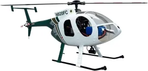 Roban RC Helicopter MD-500E 470 Size RTF Version 2 Blades Green White Hughes GPS Model