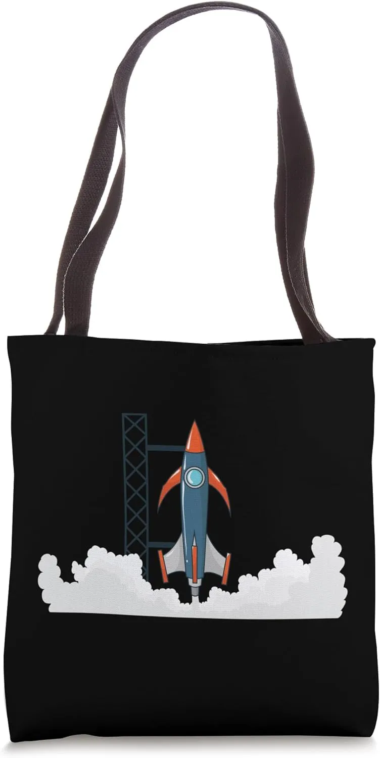 Rocket Launch into Space Tote Bag