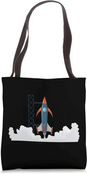 Rocket Launch into Space Tote Bag