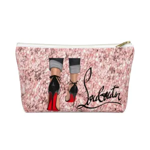 Rose Gold Accessory Pouch w T-bottom