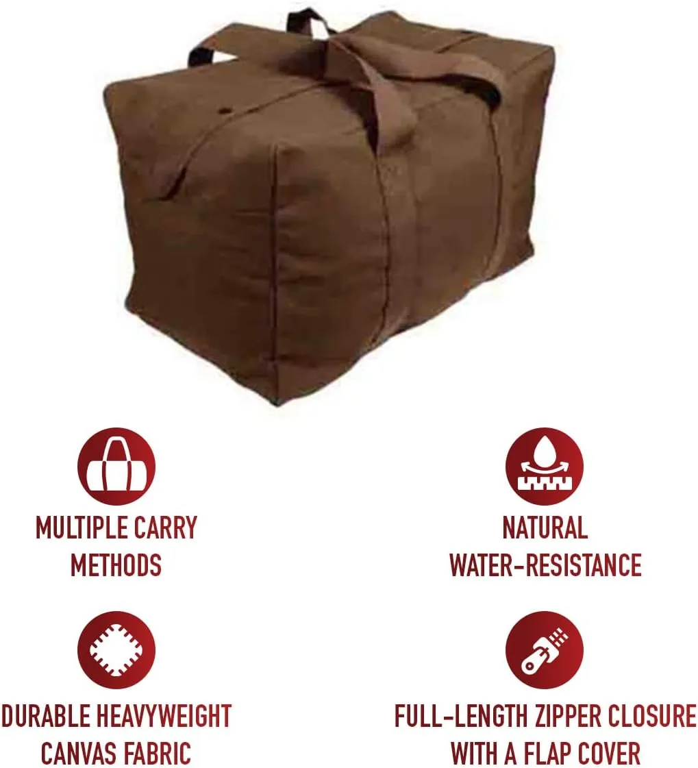 Rothco Canvas Parachute Cargo Bag Extra Large Duffle Bag 75L