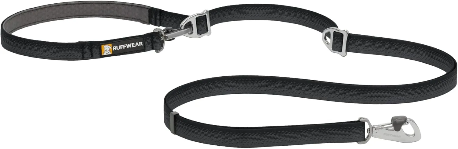 Ruffwear, Switchbak Dog Leash, Convertible & Adjustable Lead for Everyday Use, Basalt Gray