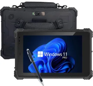 Rugged Tablet W10N,10.1 Inch Windows 11 Pro,8GB 128GB,Intel N5100,IP68 Waterproof,700nit Sunlight Readable,4G,LTE,GPS,WiFi 6 Heavy Duty Industrial Outdoor Work Tablet PC