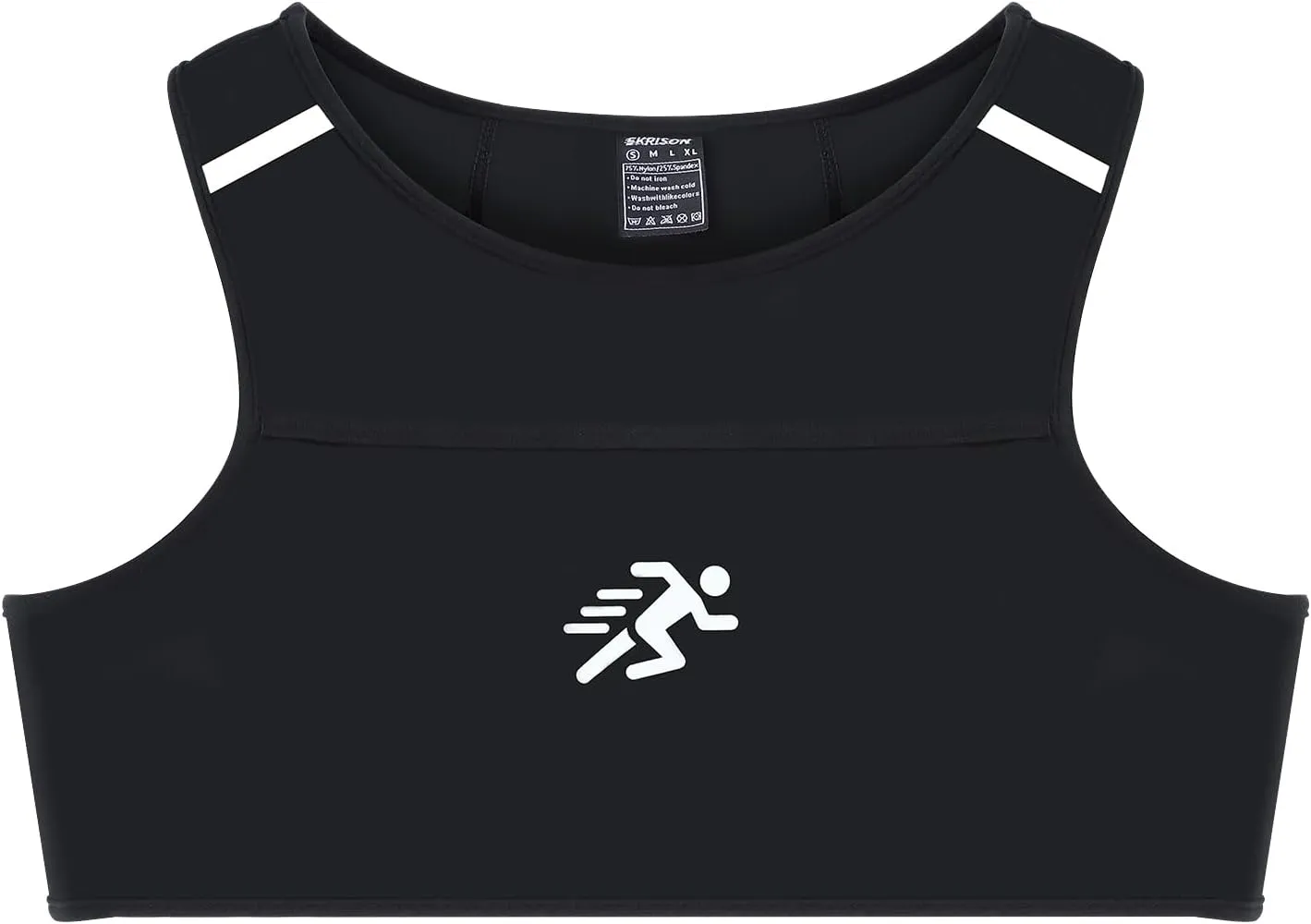 Running Vest Chest Running Sport Gear for Outdoor Sports Gym Sports Bra Vest with Reflective Strip for Men Women