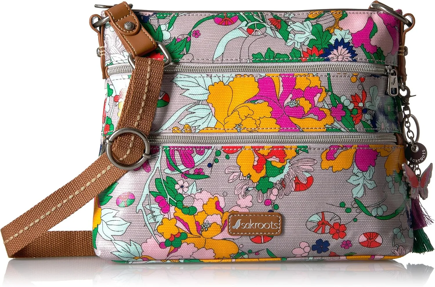Sakroots N/S Smartphone Crossbody - Women's Cellphone Bag & Wallet For Everyday - Convertible Purse Wristlet With Zipper