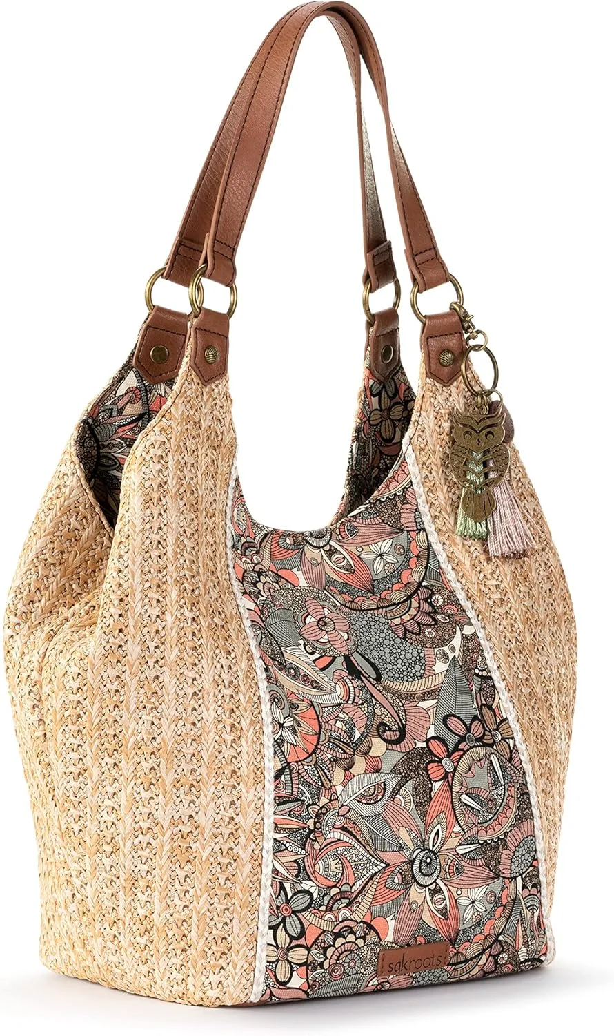 Sakroots Roma Straw Shopper
