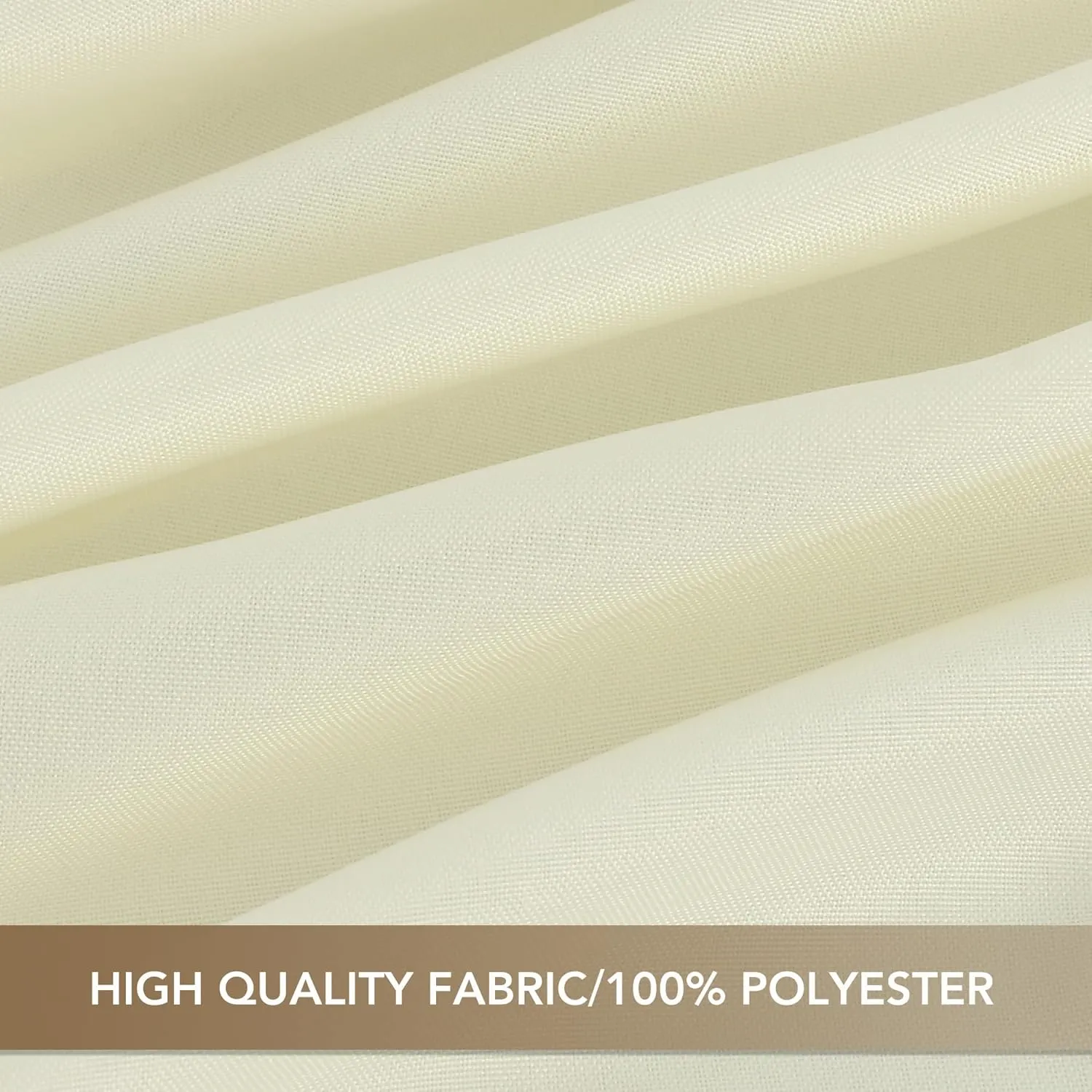 sancua Round Tablecloth 90 Inch Diameter, 8 Pack - Circle Polyester Fabric Table Cloth for Wedding Party Reception Banquet Birthday, Washable Formal Table Cover (Fit 30-72 Inch Tables), Beige