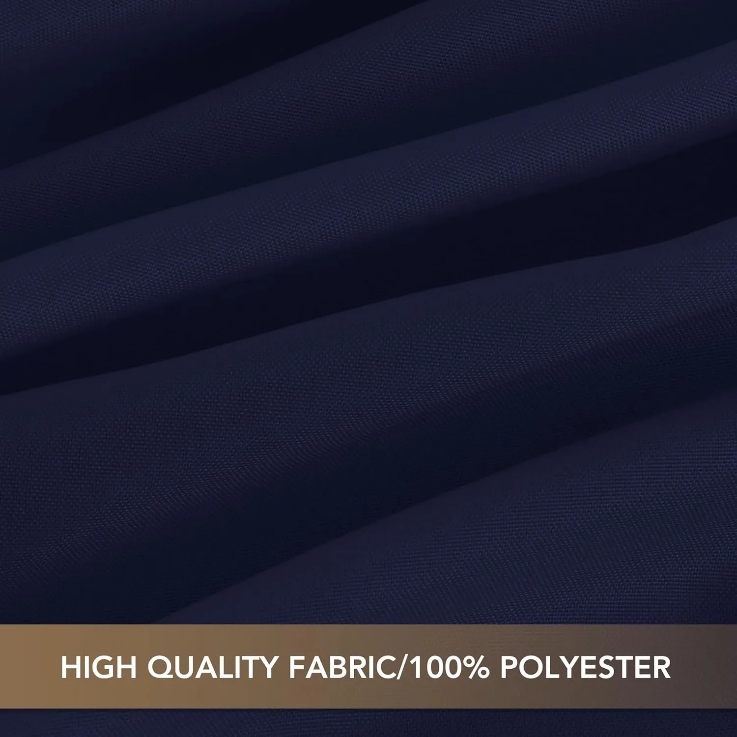 sancua Round Tablecloth 90 Inch Diameter, 8 Pack - Circle Polyester Fabric Table Cloth for Wedding Party Reception Banquet Birthday, Washable Formal Table Cover (Fit 30-72 Inch Tables), Navy Blue