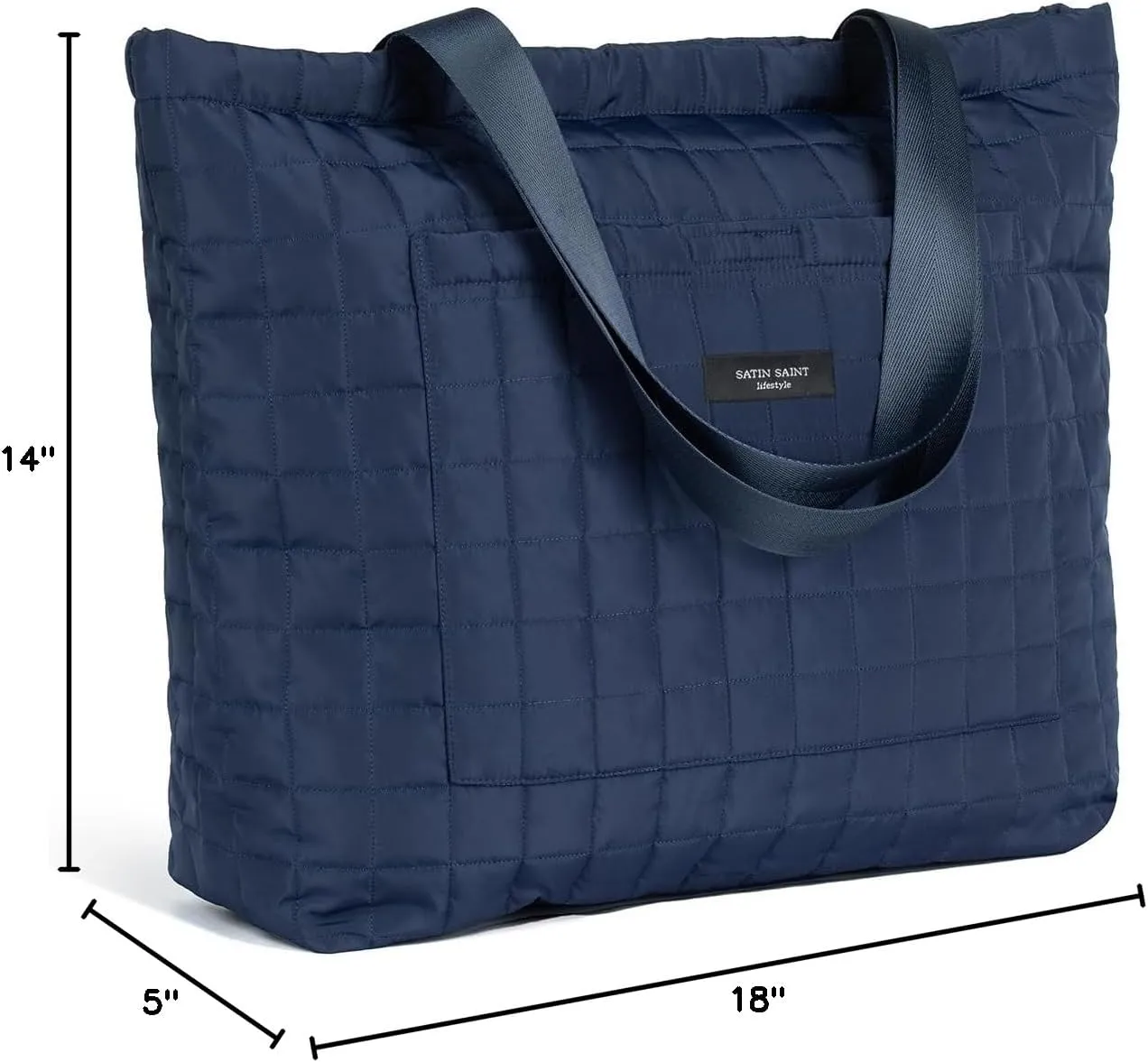 SATINSAINT Large Tote Travel Bag for Women, Lightweight Quilted Carry-All Shoppers Tote for Travel, Work, Gym and Casual Use