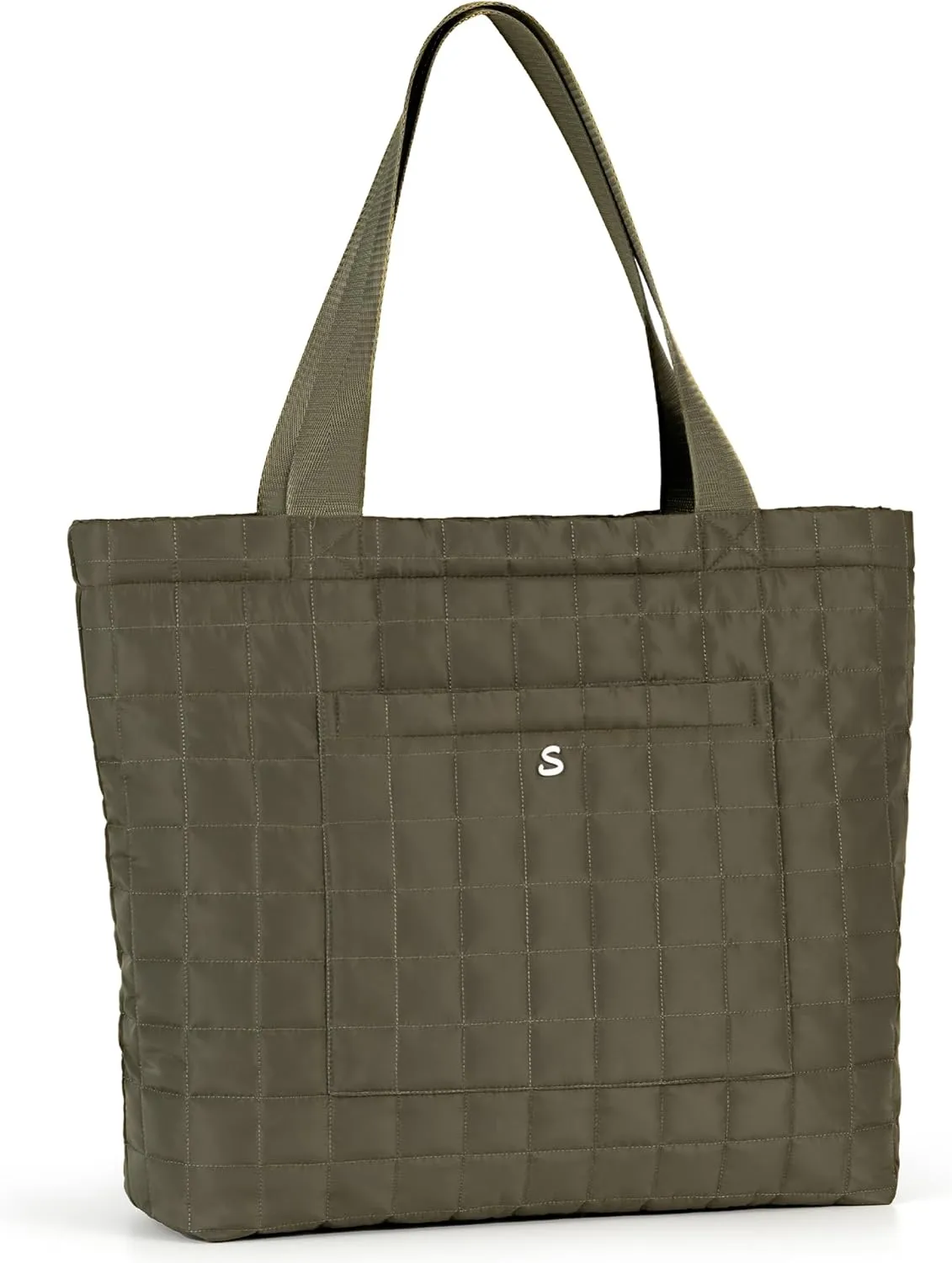 SATINSAINT Large Tote Travel Bag for Women with Zipper, Quilted Carry-All Shoppers Tote for Travel, Work, Gym and Casual Use