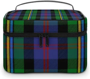 Scottish Clan Malcolm Tartan Plaid Large Capacity Soft And High-value Practical Makeup And Wash Bag