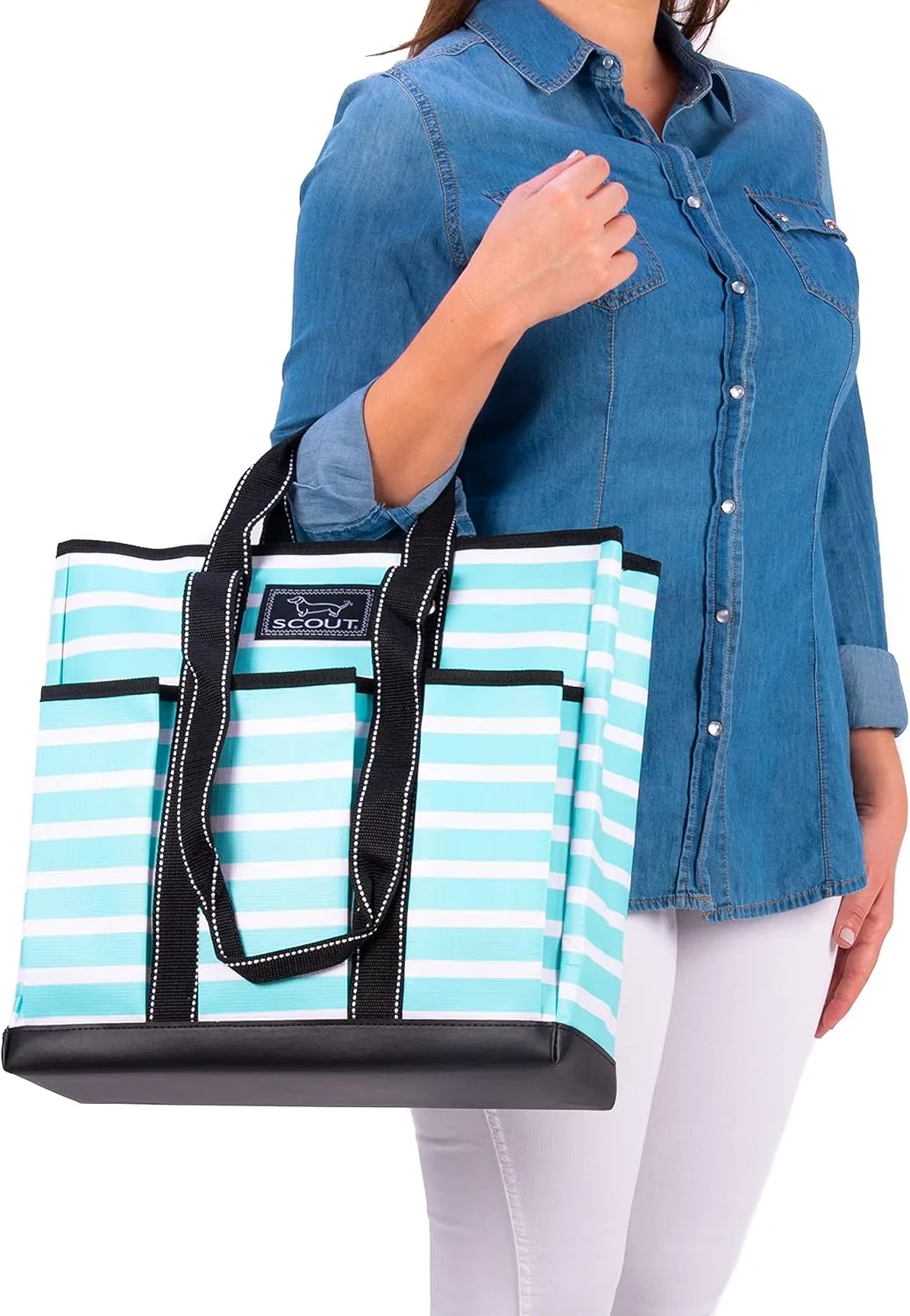 SCOUT Pocket Rocket - Work Tote For Women - 6 Exterior Pockets - Large Travel, Nurse, Teacher, Mom Bag