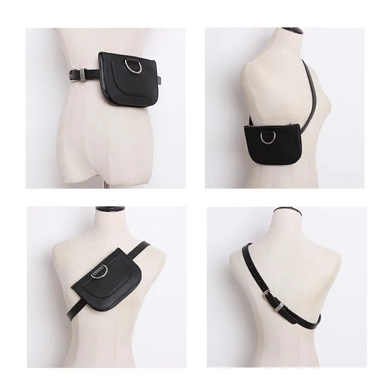 Serpentine Pu Leather Fanny Pack