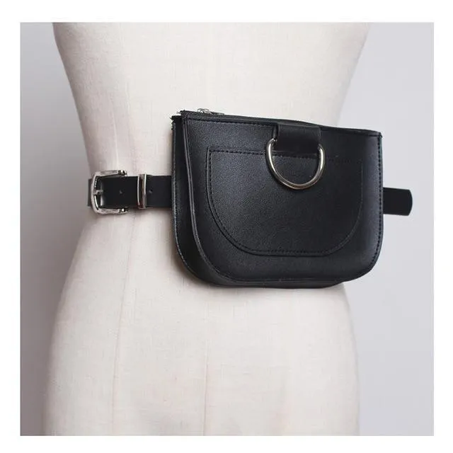 Serpentine Pu Leather Fanny Pack