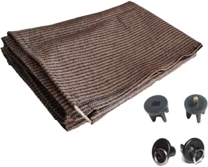 Shade Replacement Parts Fabric,90% UV Protection for Coolaroo Exterior Roller Shade,Cordless Roller Outdoor Blinds,(Mocha,8' W X 6' L)