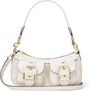 Shoulder Bags for Women Small Purse Y2k Handbag Double Pockets Cross Body Bag Faux Leather Shoulder Purses Tote