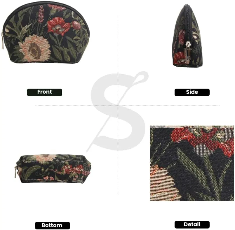 Signare Tapestry Cosmetic Bag Toiletry Makeup Bag for Women