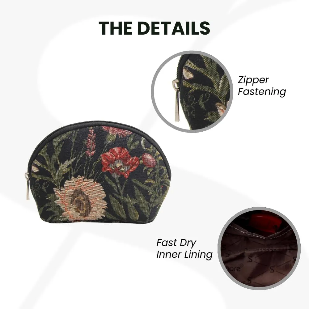Signare Tapestry Cosmetic Bag Toiletry Makeup Bag for Women