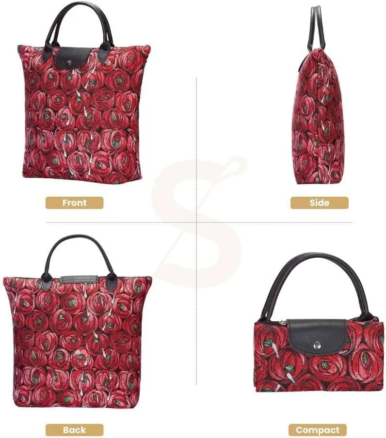 Signare Tapestry Foldable Tote Bag Reusable Shopping Bag Grocery Bag