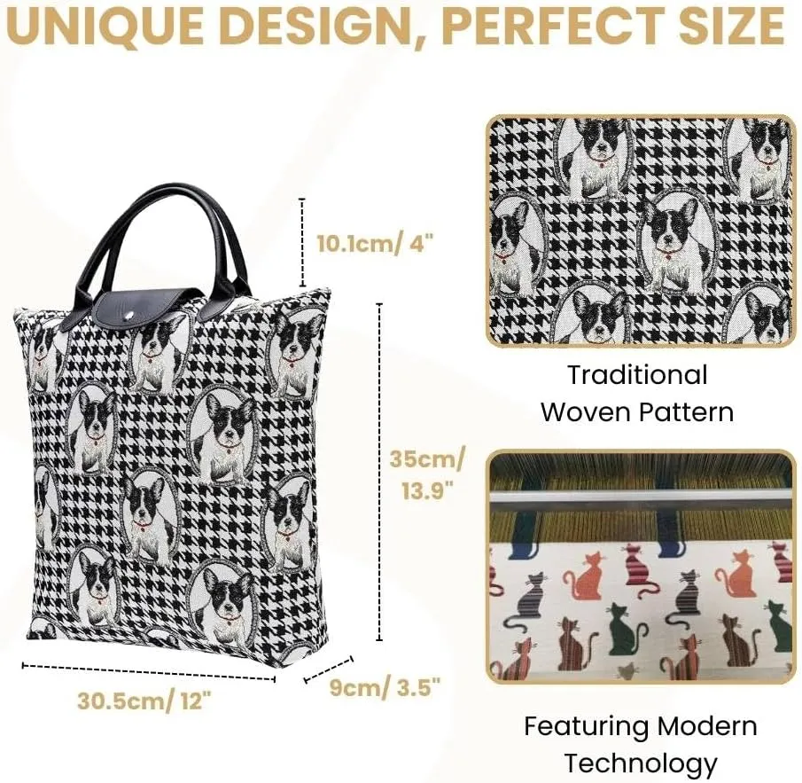 Signare Tapestry Foldable Tote Bag Reusable Shopping Bag Grocery Bag