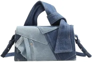 Simple denim square bag, versatile and fashionable single-shoulder women's bag, suitable for multiple scenarios of matching