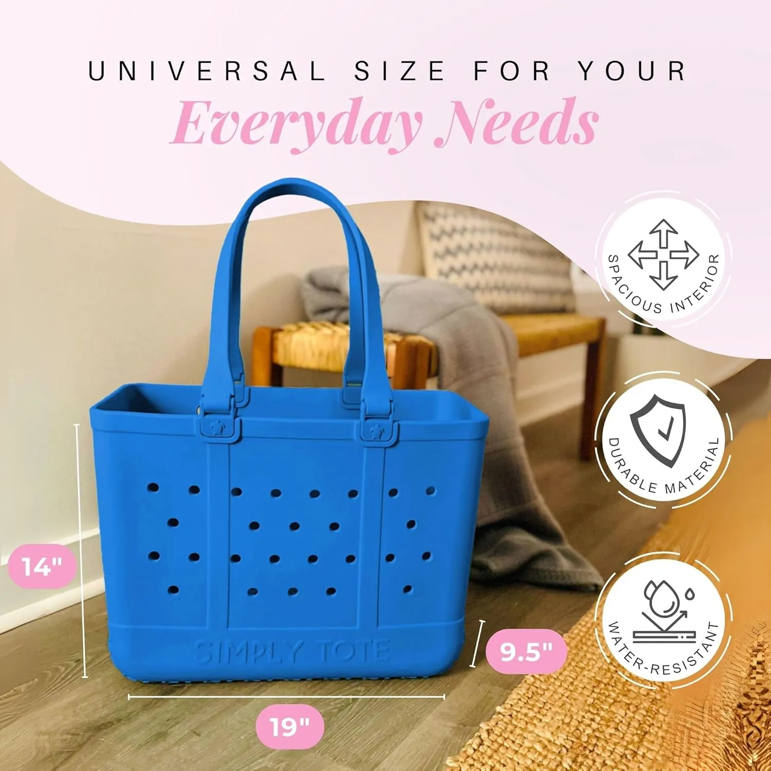 Simply Southern, Large Tote Bag