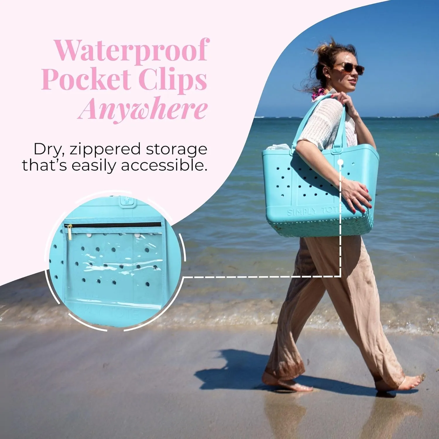 Simply Southern, Large Tote Bag