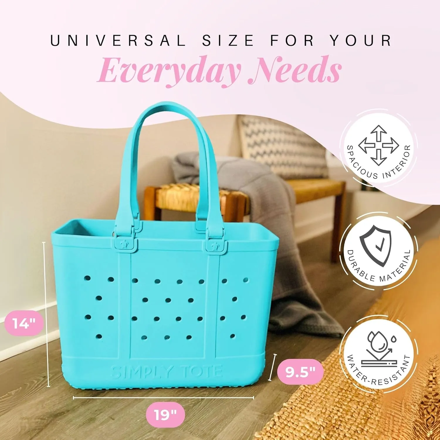 Simply Southern, Large Tote Bag