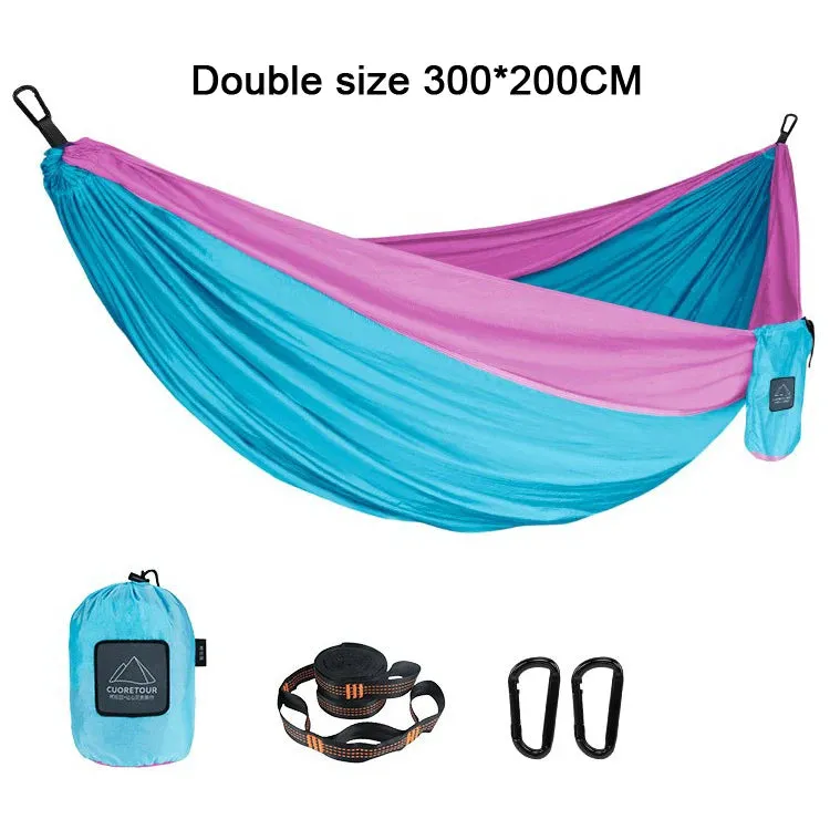 Single and Double Parachute Hammocks for Outdoor Bliss