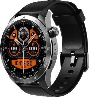SKG Smart Watch for Men Women, 1.43" GPS Built-in Smartwatch with 100  Sports Magnetometer Barometer, 9-Day Runtime 5ATM Waterproof Fitness Watch, for Health Tracker Android iPhone Compatiable, GT5