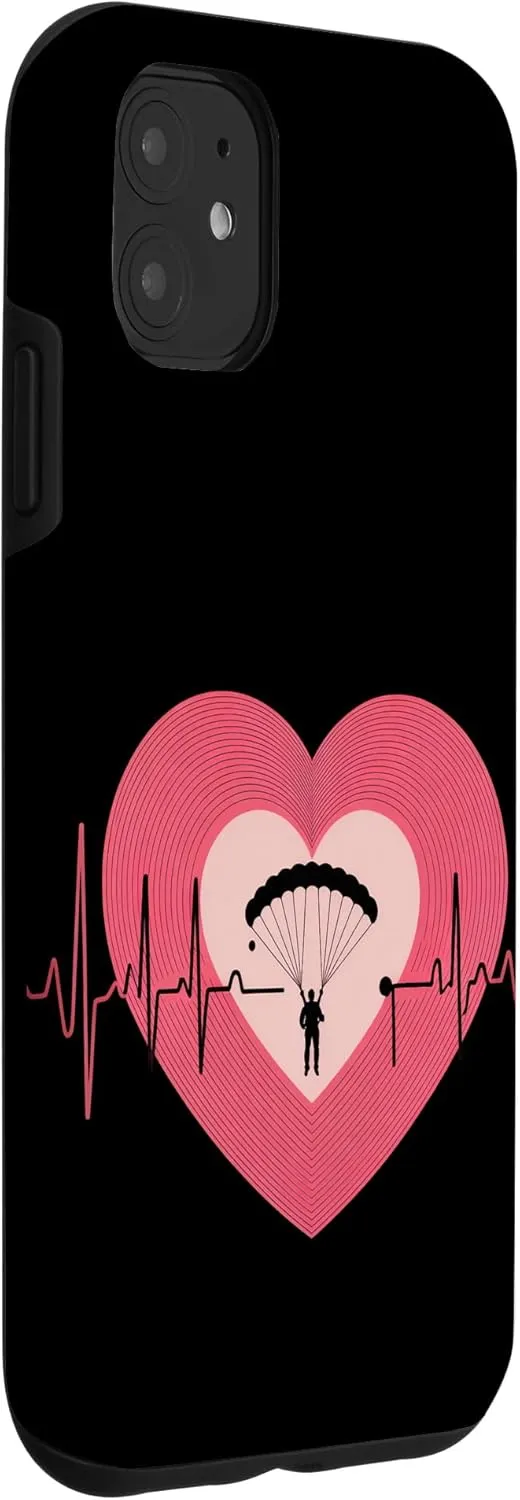 Skydiver Parachuting Parachute Clouds Skydiving Case for iPhone 11