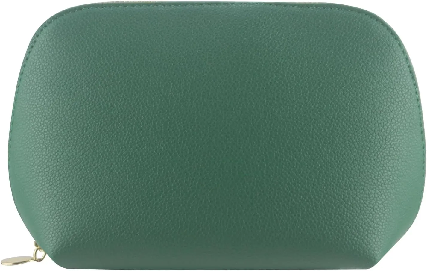 Small Travel Cosmetic Bag Portable Makeup Bag PU Leather Makeup Pouch for Women (PU leather, Green)