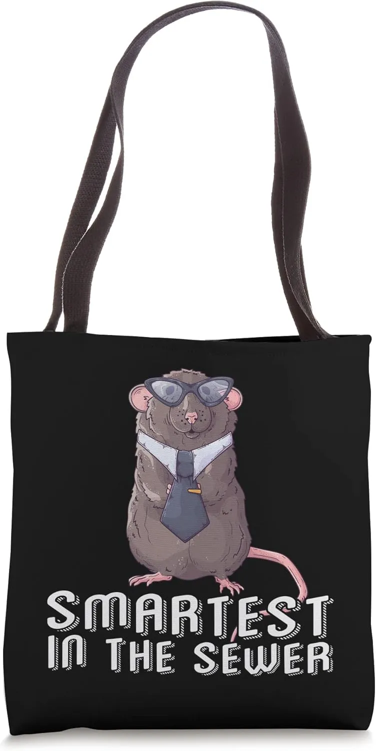Smartest In The Sewer sick, animals, sickness Rats Tote Bag