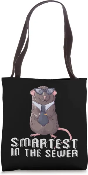 Smartest In The Sewer sick, animals, sickness Rats Tote Bag