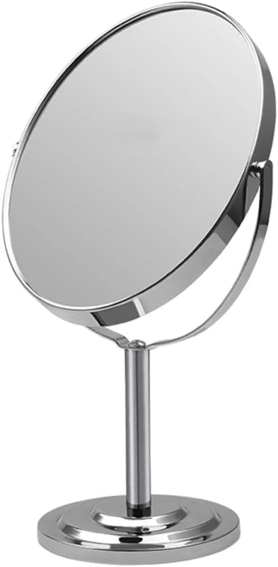 SOIMISS 1Pc Double Sided Oval Vanity Mirror Tabletop Cosmetic Mirror for Bedroom and Bathroom Finish Side for Detailed Skin Evaluation Present for Women