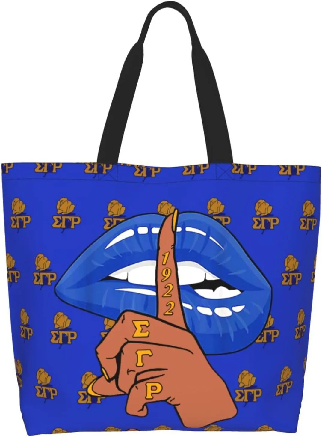Sorority Tote Bag Sorority Gifts for Women 1922 Reusable Fashion Beach Bag Large Shoulder Shopping Bag