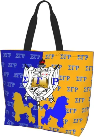 Sorority Tote Bag Sorority Gifts for Women 1922 Reusable Fashion Beach Bag Large Shoulder Shopping Bag