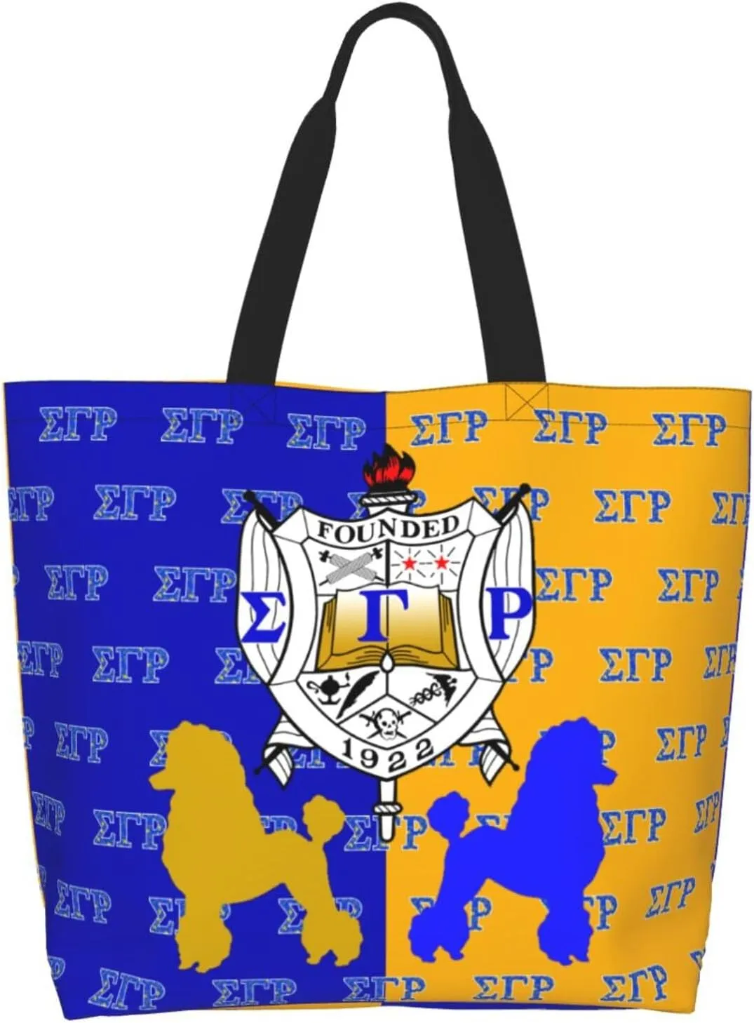 Sorority Tote Bag Sorority Gifts for Women 1922 Reusable Fashion Beach Bag Large Shoulder Shopping Bag