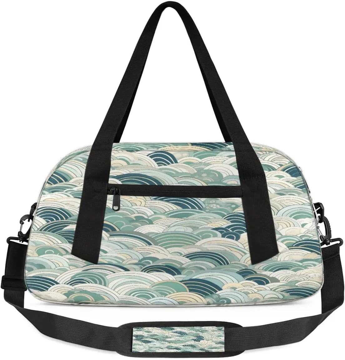 Sport Duffel Bag Abstract Sea Water Kids Gym Bag Weekender Overnight Bags for Boys Girls Teens Carry On Workout Travel Bag