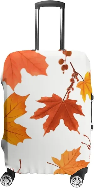 Suitcase Covers for Luggage Autumn Maple Leaves Fashion Luggage Cover Washable Protector Waterproof Suitcase Cover Anti-scratch Travel Suitcases Covers Case for 19-32 Inch Luggages L
