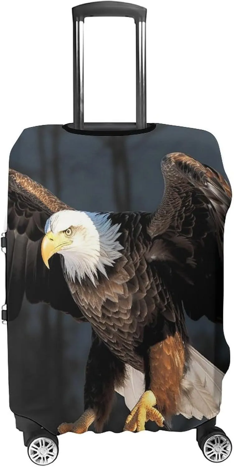 Suitcase Covers for Luggage Bald Eagle Fashion Luggage Cover Washable Protector Waterproof Suitcase Cover Anti-scratch Travel Suitcases Covers Case for 19-32 Inch Luggages L