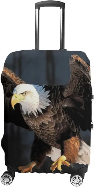 Suitcase Covers for Luggage Bald Eagle Fashion Luggage Cover Washable Protector Waterproof Suitcase Cover Anti-scratch Travel Suitcases Covers Case for 19-32 Inch Luggages L