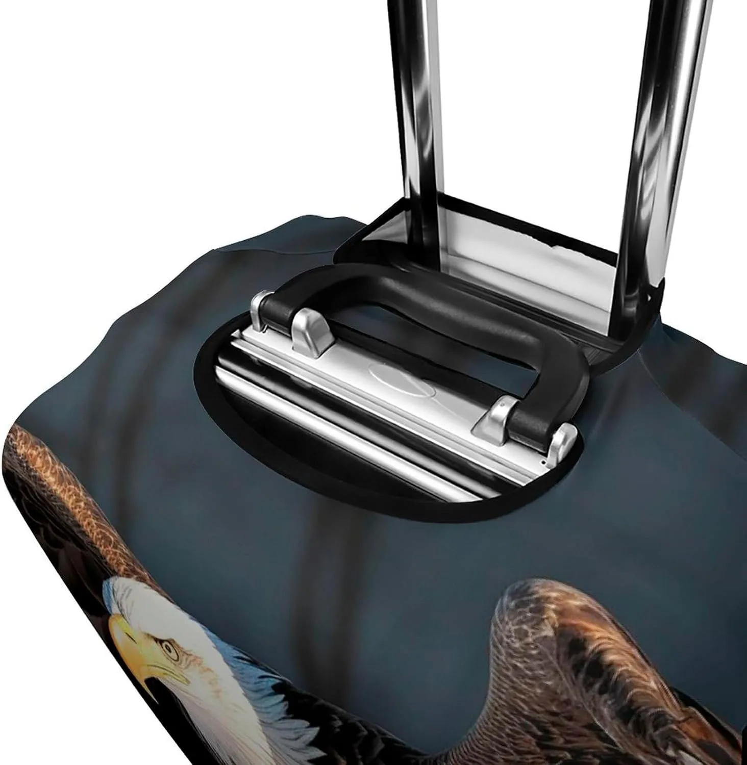 Suitcase Covers for Luggage Bald Eagle Fashion Luggage Cover Washable Protector Waterproof Suitcase Cover Anti-scratch Travel Suitcases Covers Case for 19-32 Inch Luggages L