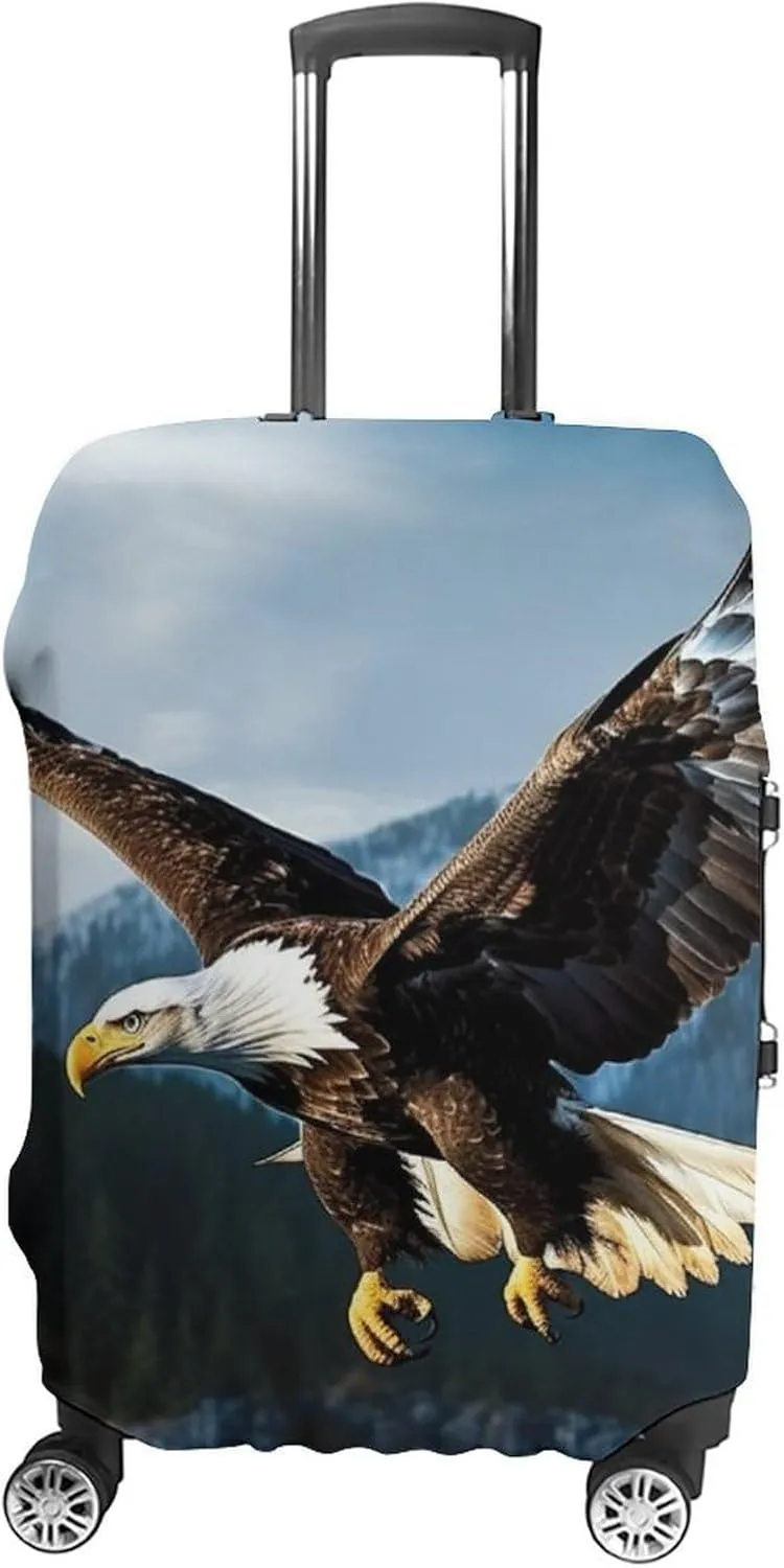 Suitcase Covers for Luggage Eagle at Hunting Fashion Luggage Cover Washable Protector Waterproof Suitcase Cover Anti-scratch Travel Suitcases Covers Case for 19-32 Inch Luggages M