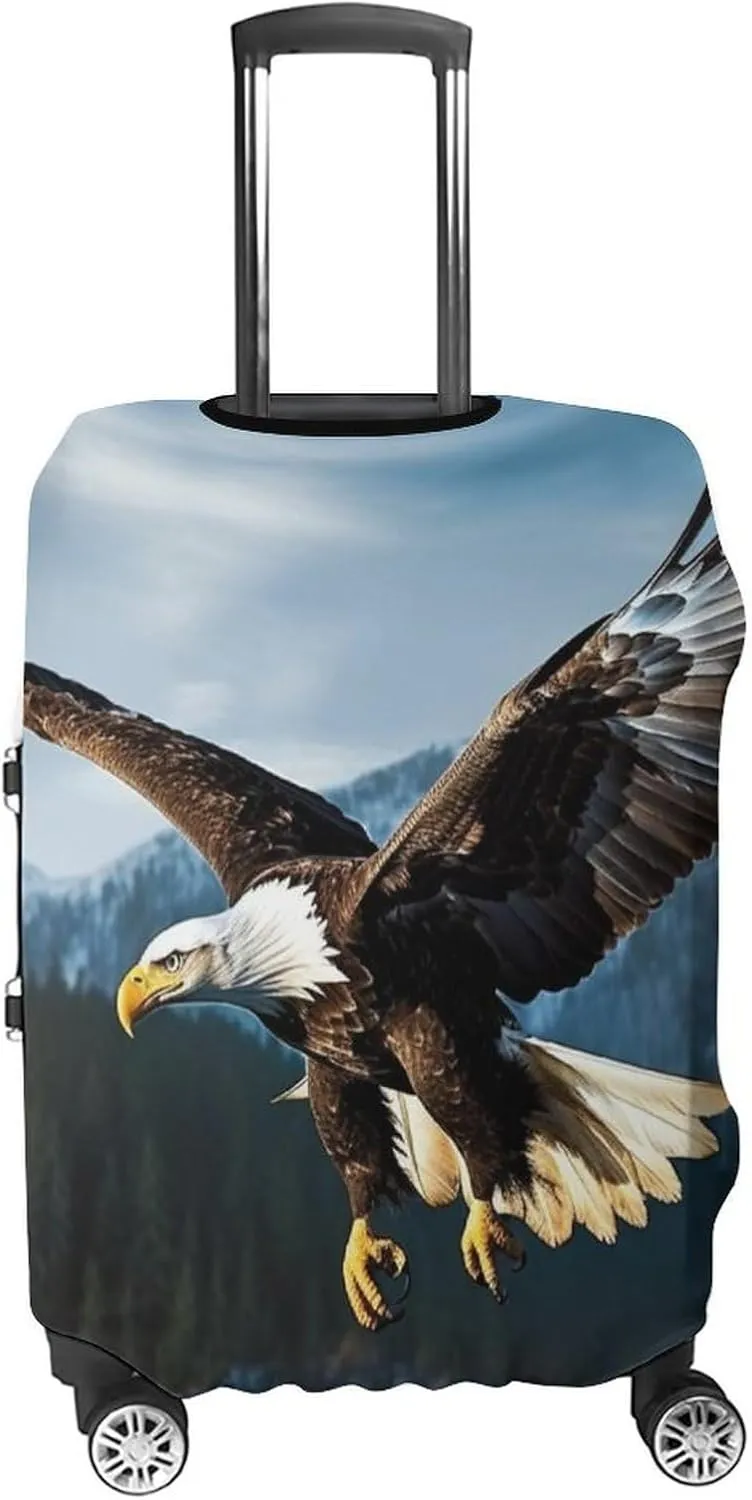 Suitcase Covers for Luggage Eagle at Hunting Fashion Luggage Cover Washable Protector Waterproof Suitcase Cover Anti-scratch Travel Suitcases Covers Case for 19-32 Inch Luggages M