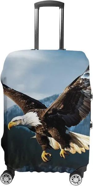 Suitcase Covers for Luggage Eagle at Hunting Fashion Luggage Cover Washable Protector Waterproof Suitcase Cover Anti-scratch Travel Suitcases Covers Case for 19-32 Inch Luggages M
