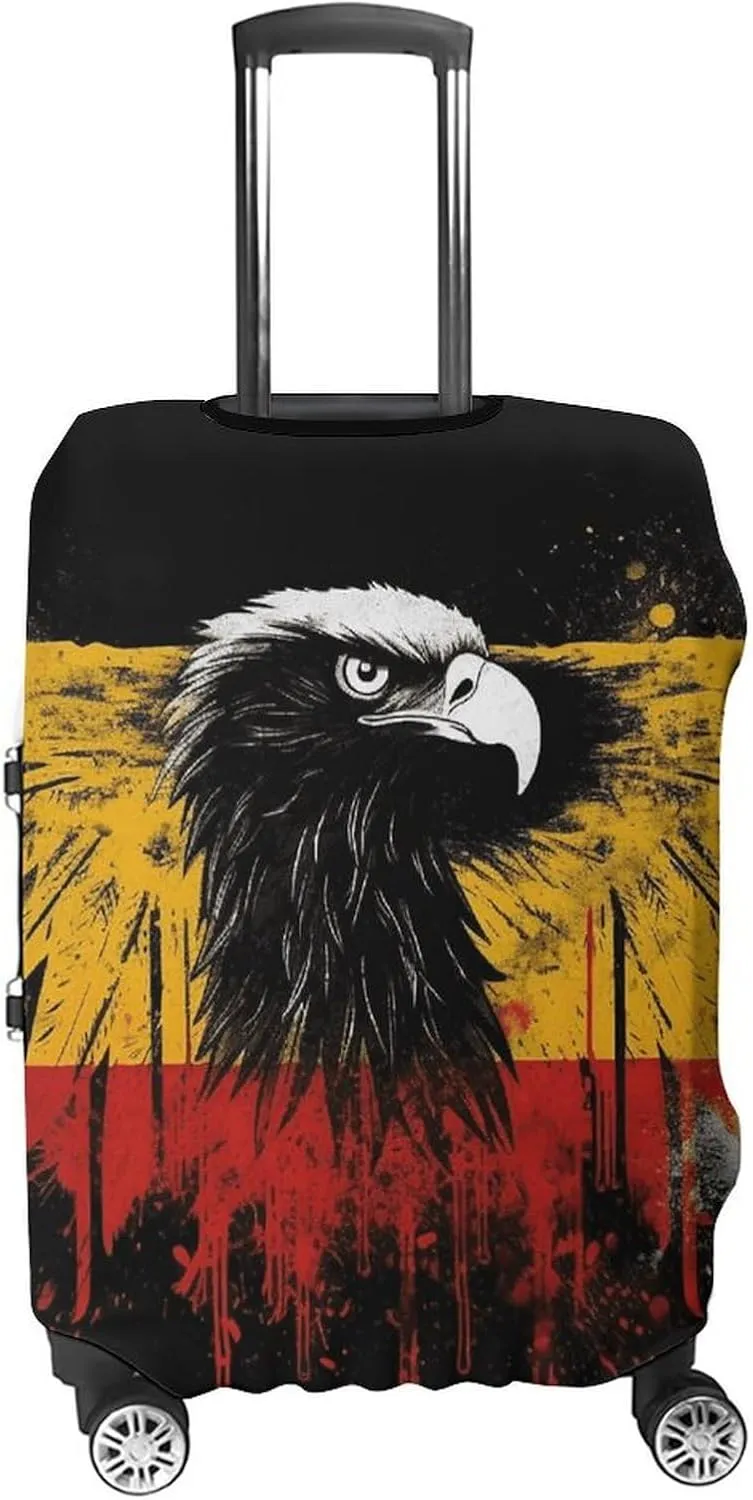 Suitcase Covers for Luggage Germany Flag Eagle Fashion Luggage Cover Washable Protector Waterproof Suitcase Cover Anti-scratch Travel Suitcases Covers Case for 19-32 Inch Luggages XL