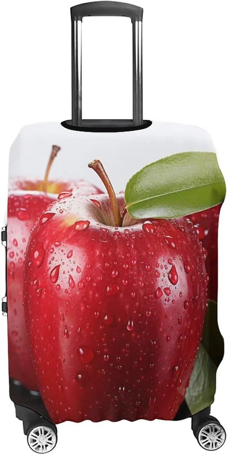 Suitcase Covers for Luggage Red Apple Fruit Fashion Luggage Cover Washable Protector Waterproof Suitcase Cover Anti-scratch Travel Suitcases Covers Case for 19-32 Inch Luggages S